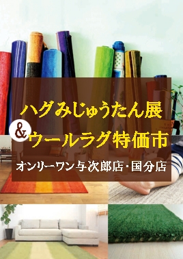 ハグみじゅうたん展＆ウール絨毯特価市