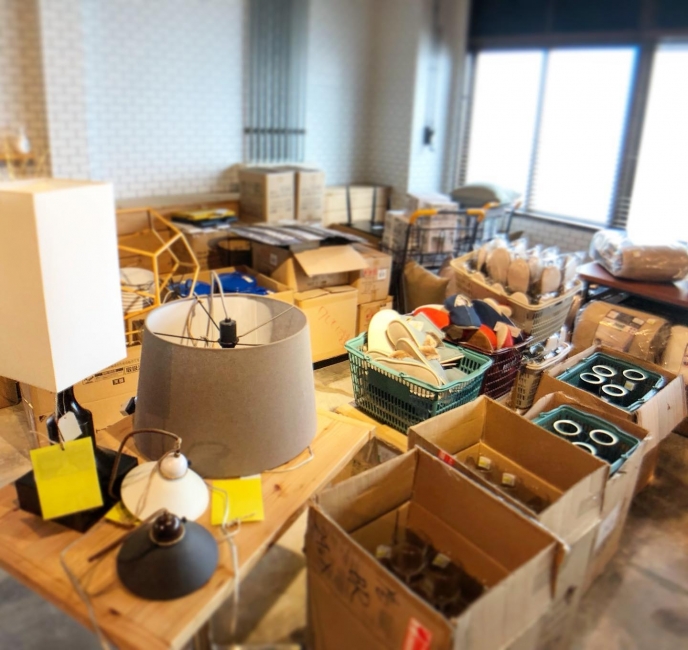 初商企画【雑貨半額市】準備中です！