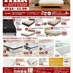 ベッドフェアがスタート!!